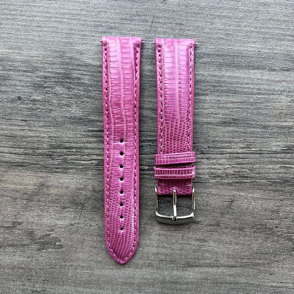 Authentic Michele Watch Band in Fuchsia